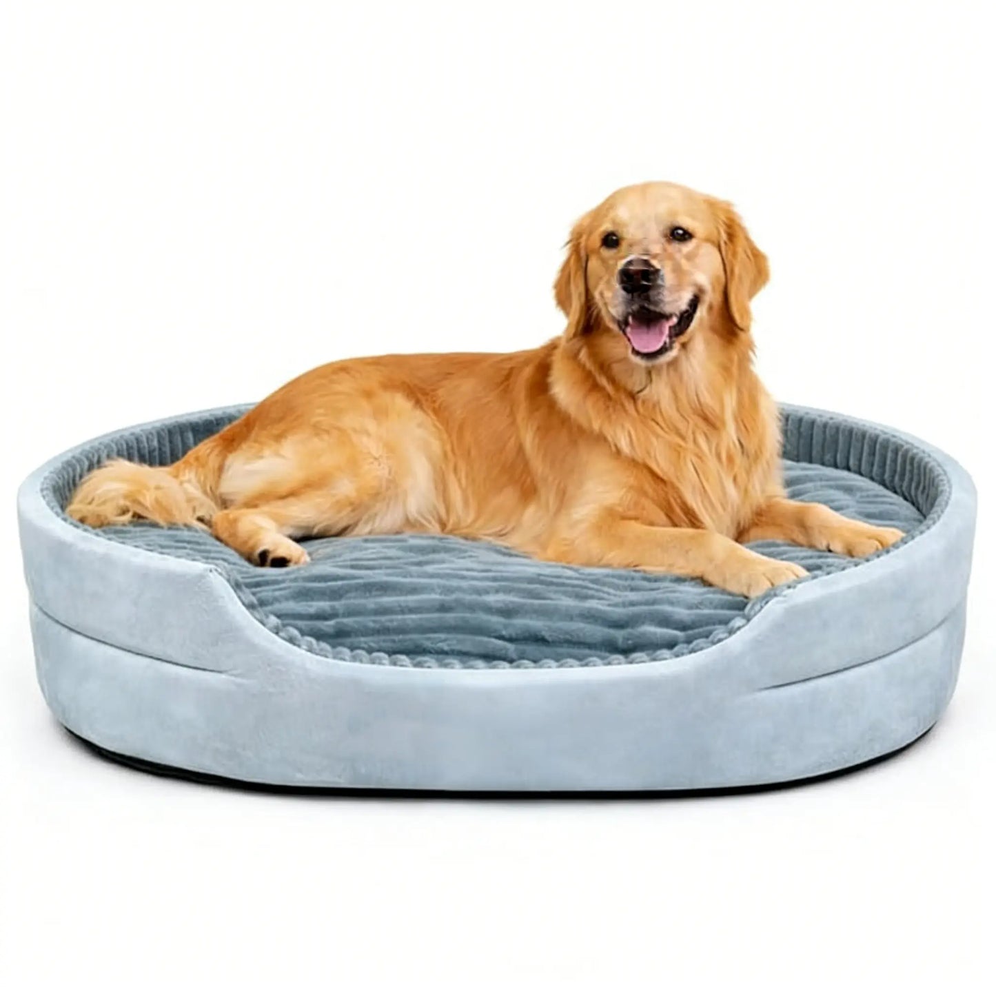 Dog Bed, Pet Sofa Bed, Plush Dog Couch Bed, Egg Crate Foam Dog Bed, Washable Dog Bed, Removable Cover Pet Bed, Waterproof Base Dog Bed, Non Slip Bottom Dog Bed, Indoor Dog Bed, Grey Dog Bed, Small Medium Large X-Large Dogs, Pet Sleeping Sofa