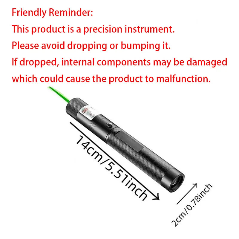 Green Laser Pointer/ Line Light Flashlight Long Distance Range for TV/LED/LCD Screens Flashlights Presentation, Laser Pointer Cat Toy，Office / Outdoors / Astronomic / Construction Tiktokshopspringglowup Summervibe
