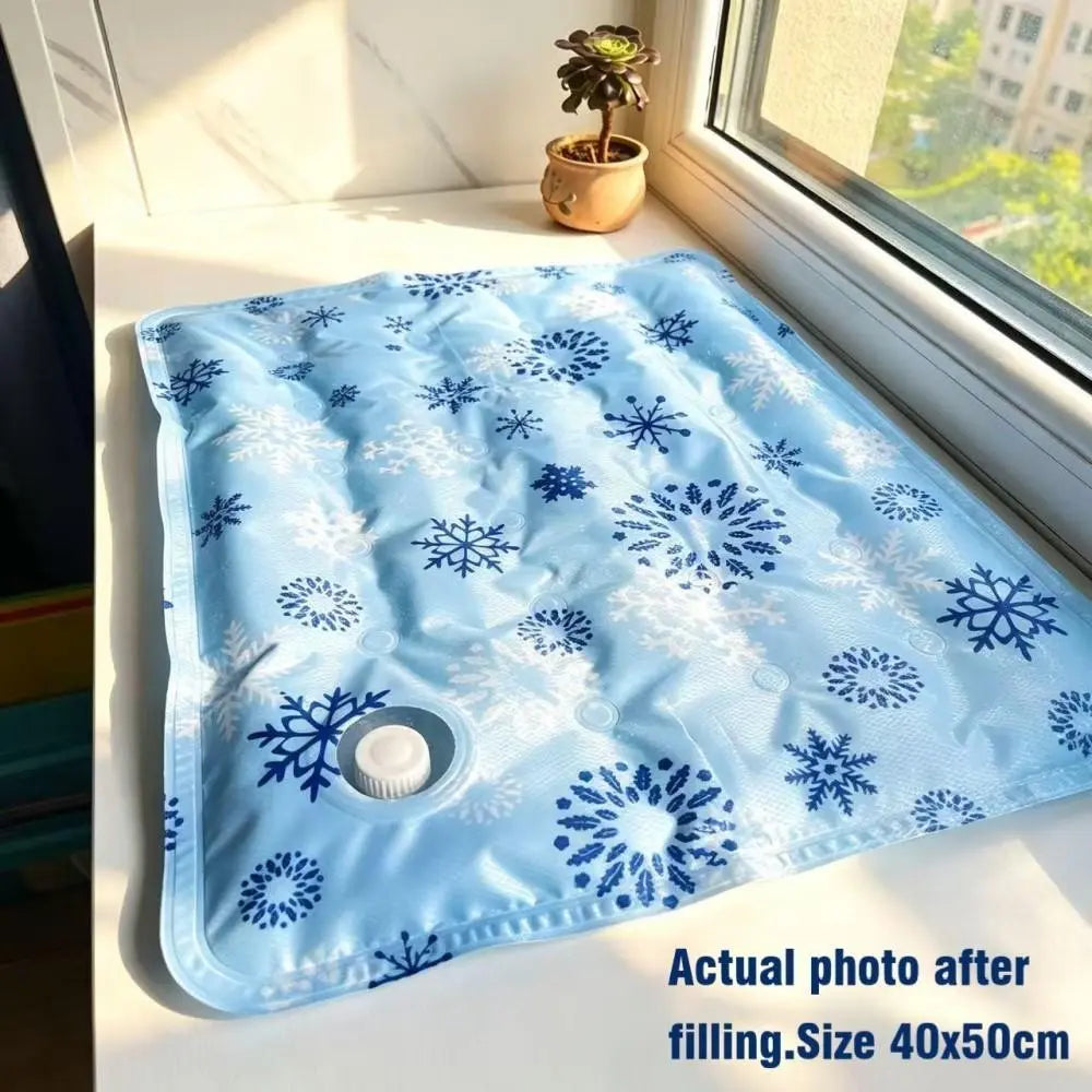 Pet Cooling Mat for Dogs and Cats, Continuous Cooling Gel Mattress.