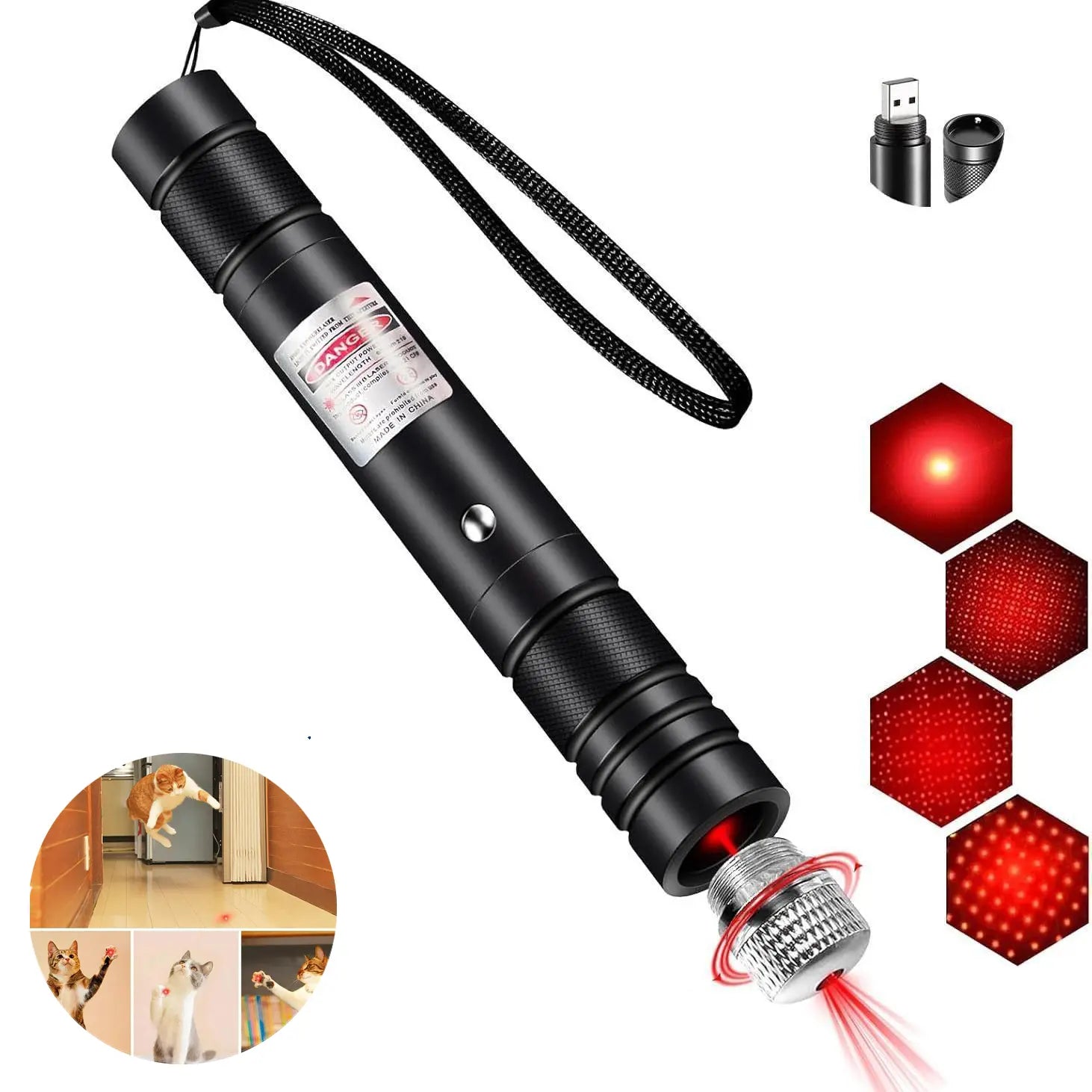 Green Laser Pointer/ Line Light Flashlight Long Distance Range for TV/LED/LCD Screens Flashlights Presentation, Laser Pointer Cat Toy，Office / Outdoors / Astronomic / Construction Tiktokshopspringglowup Summervibe