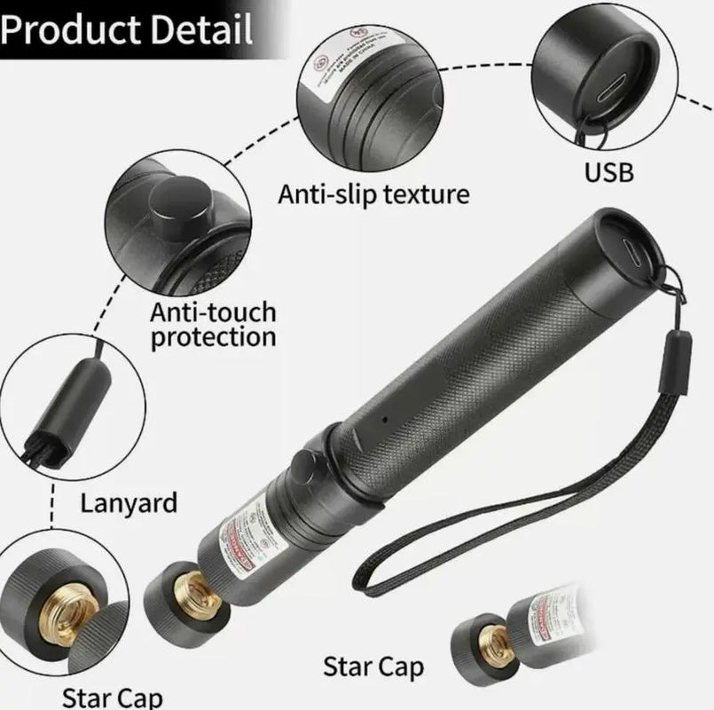 Green Laser Pointer/ Line Light Flashlight Long Distance Range for TV/LED/LCD Screens Flashlights Presentation, Laser Pointer Cat Toy，Office / Outdoors / Astronomic / Construction Tiktokshopspringglowup Summervibe