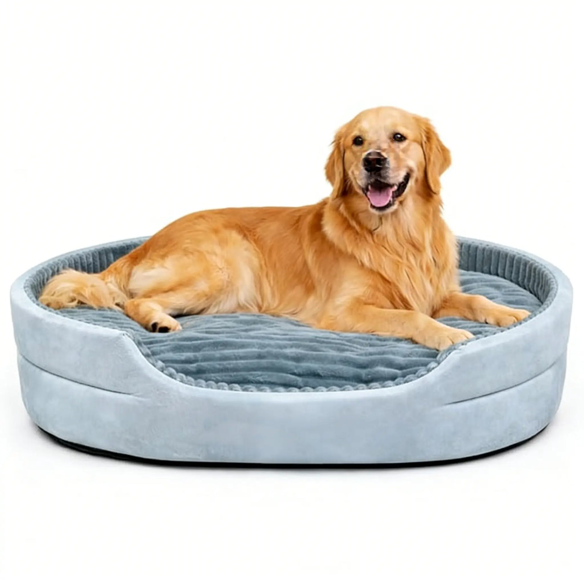 Dog Bed, Pet Sofa Bed, Plush Dog Couch Bed, Egg Crate Foam Dog Bed, Washable Dog Bed, Removable Cover Pet Bed, Waterproof Base Dog Bed, Non Slip Bottom Dog Bed, Indoor Dog Bed, Grey Dog Bed, Small Medium Large X-Large Dogs, Pet Sleeping Sofa