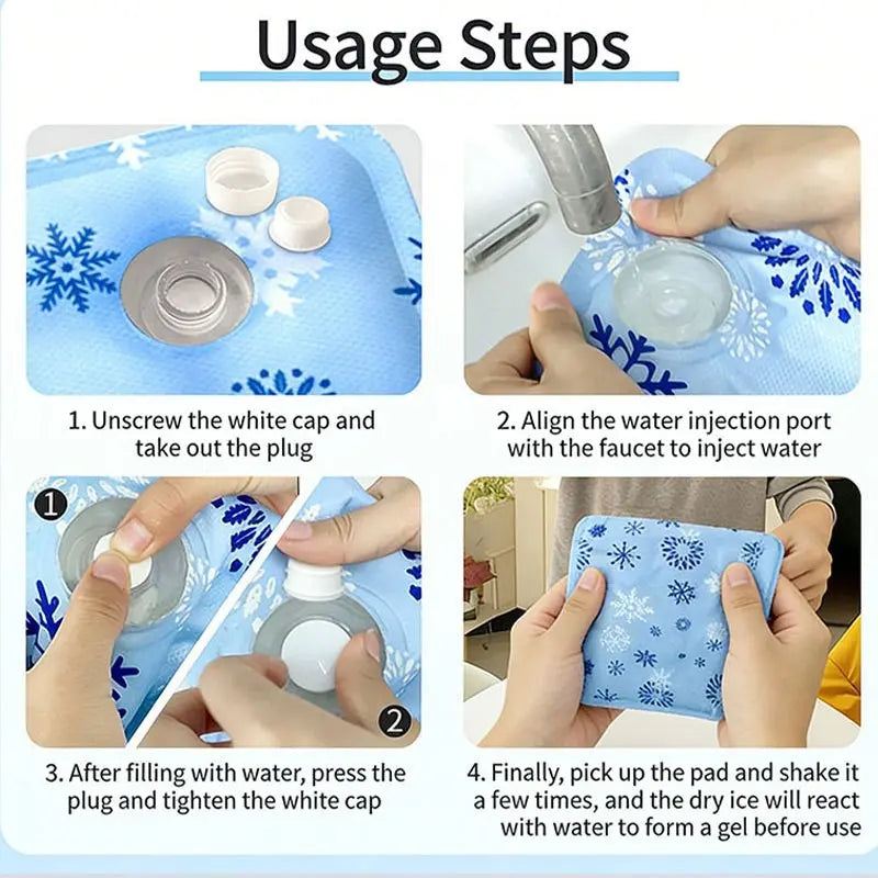Pet Cooling Mat for Dogs and Cats, Continuous Cooling Gel Mattress.