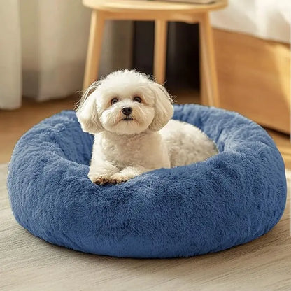 Calming Dog Bed Medium Size Dog, 31In Donut Washable Medium Pet Bed.