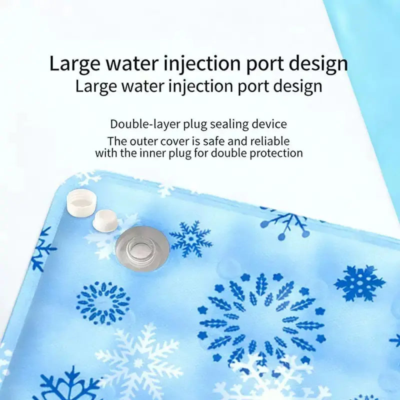 Pet Cooling Mat for Dogs and Cats, Continuous Cooling Gel Mattress.